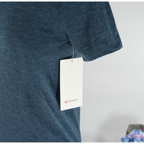Lululemon Blue Swiftly Relaxed Short Sleeve Top 4 - Picture 5 of 5